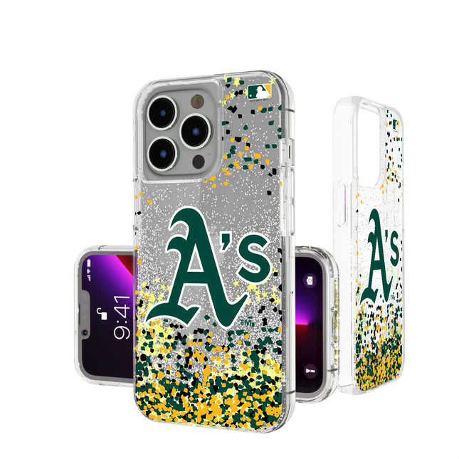 Oakland Athletics Confetti Glitter Phone Case for Apple iPhone