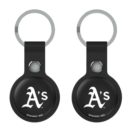 Oakland Athletics Insignia Black Airtag Holder 2-Pack