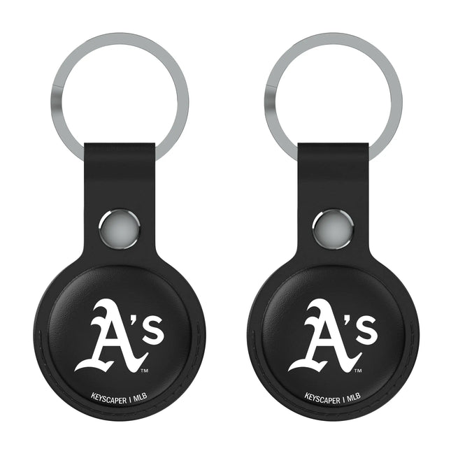 Oakland Athletics Insignia Black Airtag Holder 2-Pack