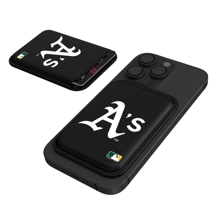 Oakland Athletics Insignia Black Magnetic Credit Card Wallet