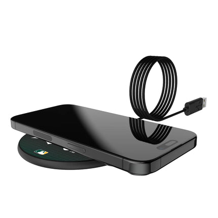 Oakland Athletics Linen 15-Watt Wireless Charger