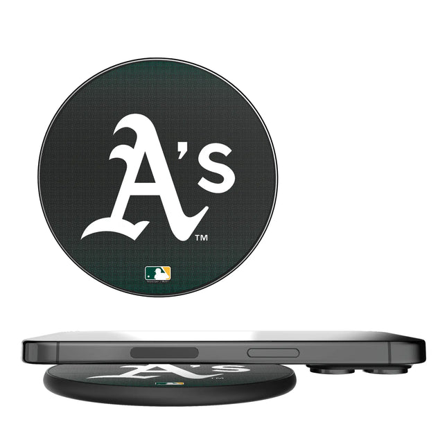 Oakland Athletics Linen 15-Watt Wireless Charger