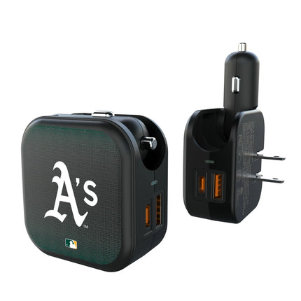 Oakland Athletics Linen 2 in 1 USB A/C Charger