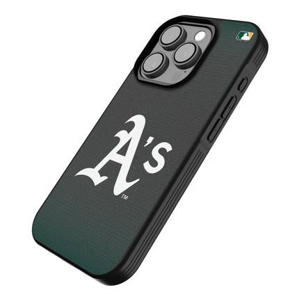 Oakland Athletics Linen Bump Phone Case for Apple iPhone