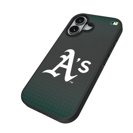 Oakland Athletics Linen Bump Phone Case for Apple iPhone