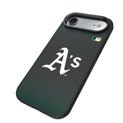 Oakland Athletics Linen Bump Phone Case for Apple iPhone
