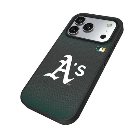 Oakland Athletics Linen Bump Phone Case for Apple iPhone