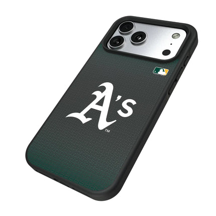 Oakland Athletics Linen Bump Phone Case for Apple iPhone