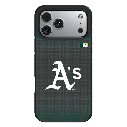 Oakland Athletics Linen Bump Phone Case for Apple iPhone