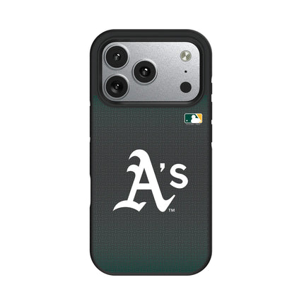 Oakland Athletics Linen Bump Phone Case for Apple iPhone