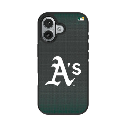 Oakland Athletics Linen Bump Phone Case for Apple iPhone