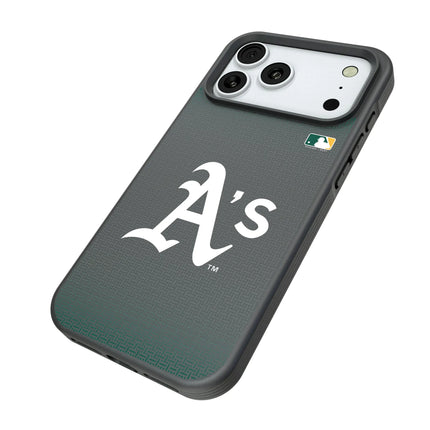 Oakland Athletics Linen Bump Phone Case for Apple iPhone