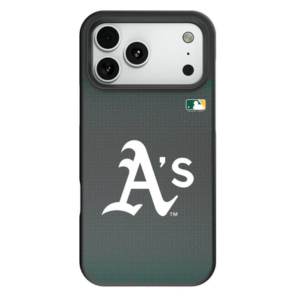 Oakland Athletics Linen Bump Phone Case for Apple iPhone