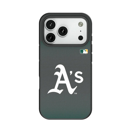 Oakland Athletics Linen Bump Phone Case for Apple iPhone