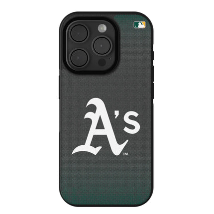 Oakland Athletics Linen Bump Phone Case for Apple iPhone