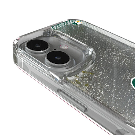 Oakland Athletics Linen Glitter Phone Case for Apple iPhone