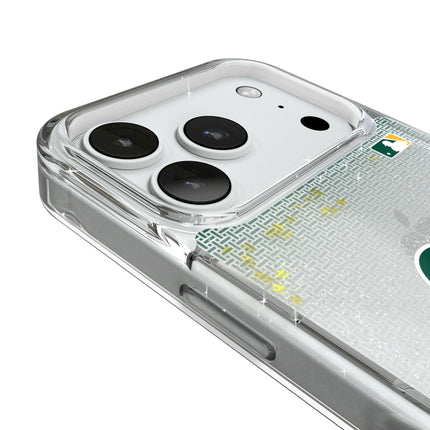 Oakland Athletics Linen Glitter Phone Case for Apple iPhone