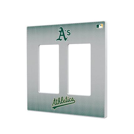 Oakland Athletics Linen Hidden-Screw Light Switch Plate