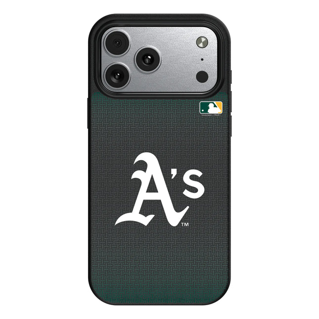 Oakland Athletics Linen MagSafe Compatible Phone Case for Apple iPhone
