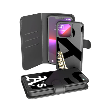 Oakland Athletics Monocolor Tilt Wallet Phone Case for Apple iPhone