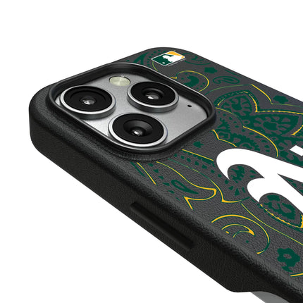 Oakland Athletics Paisley MagSafe Compatible Phone Case for Apple iPhone