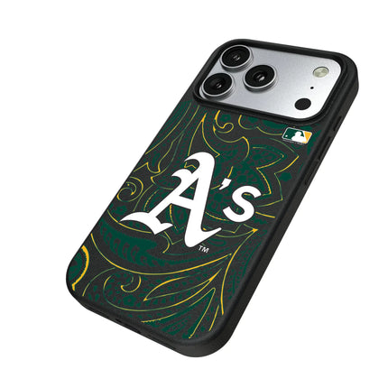 Oakland Athletics Paisley MagSafe Compatible Phone Case for Apple iPhone