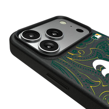 Oakland Athletics Paisley MagSafe Compatible Phone Case for Apple iPhone