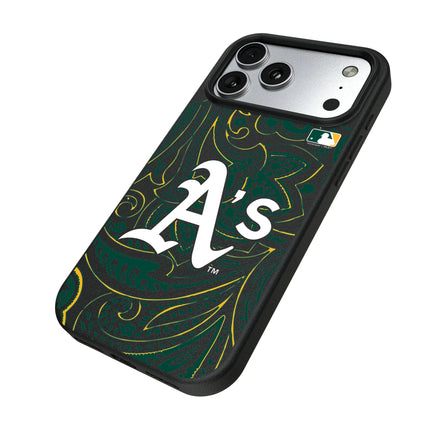 Oakland Athletics Paisley MagSafe Compatible Phone Case for Apple iPhone