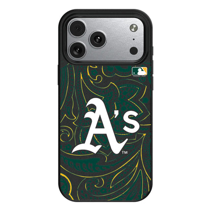 Oakland Athletics Paisley MagSafe Compatible Phone Case for Apple iPhone