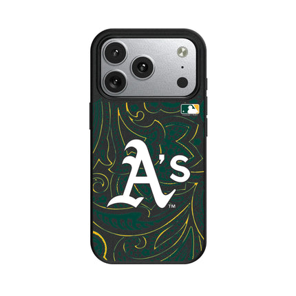 Oakland Athletics Paisley MagSafe Compatible Phone Case for Apple iPhone