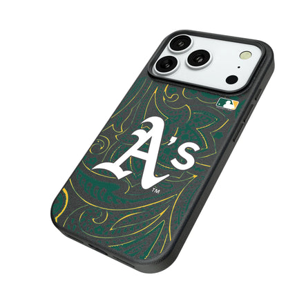 Oakland Athletics Paisley MagSafe Compatible Phone Case for Apple iPhone