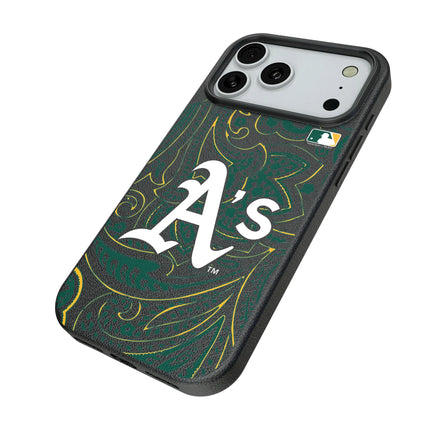Oakland Athletics Paisley MagSafe Compatible Phone Case for Apple iPhone