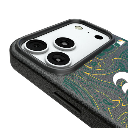 Oakland Athletics Paisley MagSafe Compatible Phone Case for Apple iPhone