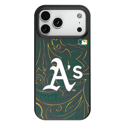 Oakland Athletics Paisley MagSafe Compatible Phone Case for Apple iPhone
