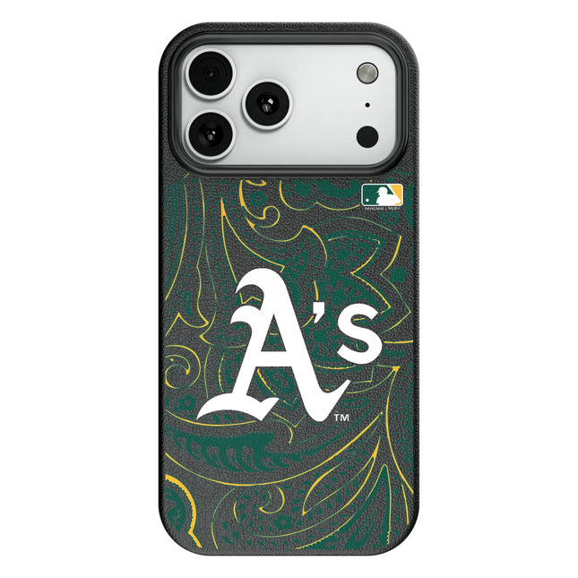 Oakland Athletics Paisley MagSafe Compatible Phone Case for Apple iPhone