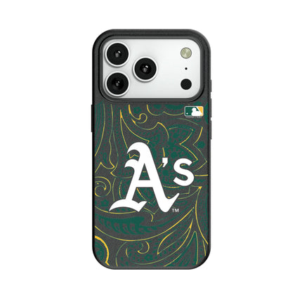 Oakland Athletics Paisley MagSafe Compatible Phone Case for Apple iPhone