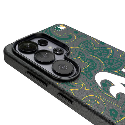 Oakland Athletics Paisley MagSafe Compatible Phone Case for Samsung Galaxy