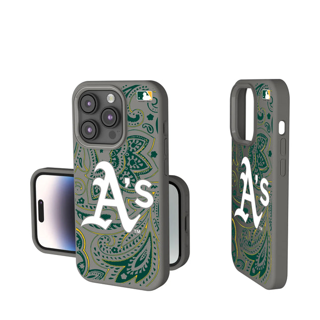 Oakland Athletics Paisley Soft Touch Phone Case for Apple iPhone
