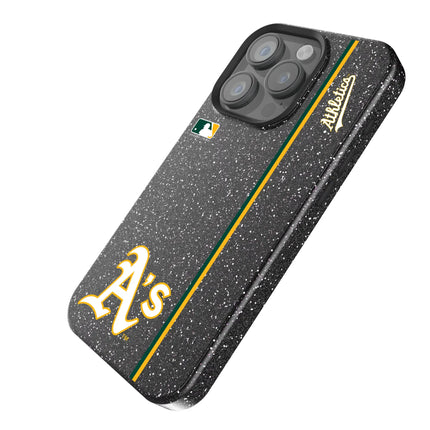 Oakland Athletics Sidebar Black Bling Phone Case for Apple iPhone