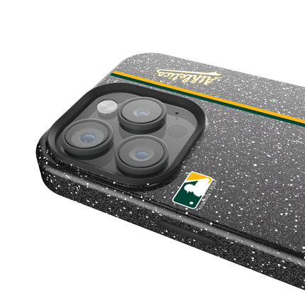 Oakland Athletics Sidebar Black Bling Phone Case for Apple iPhone