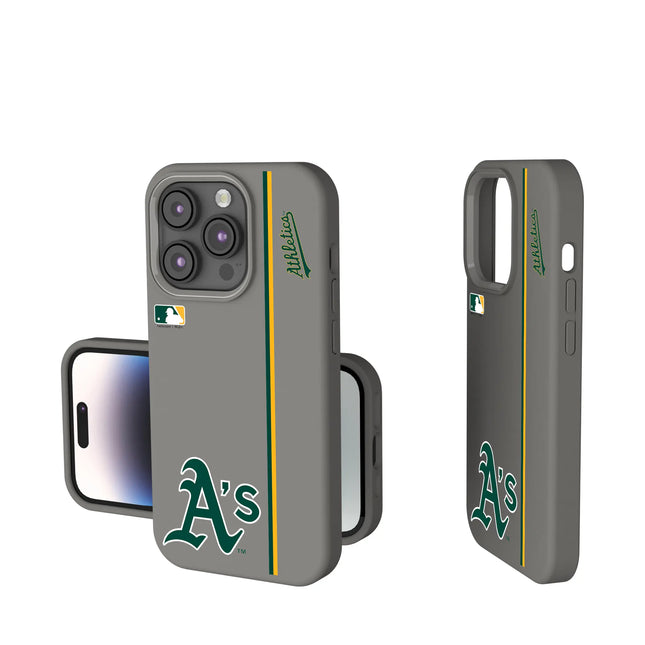 Oakland Athletics Sidebar Soft Touch Phone Case for Apple iPhone
