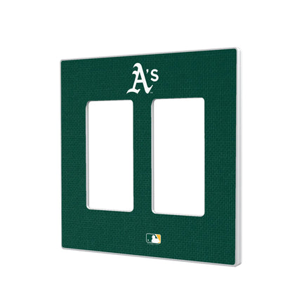 Oakland Athletics Solid Hidden-Screw Light Switch Plate