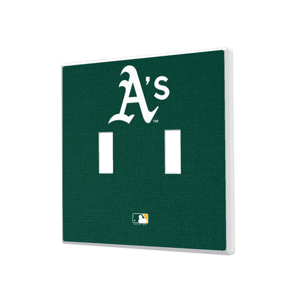 Oakland Athletics Solid Hidden-Screw Light Switch Plate