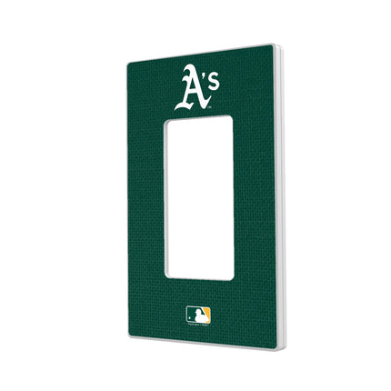 Oakland Athletics Solid Hidden-Screw Light Switch Plate