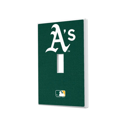 Oakland Athletics Solid Hidden-Screw Light Switch Plate