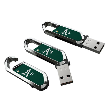 Oakland Athletics Solid USB 64GB Clip Style Flash Drive