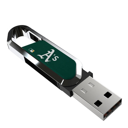 Oakland Athletics Solid USB 64GB Clip Style Flash Drive