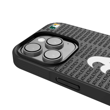 Oakland Athletics Text Backdrop Bump Phone Case for Apple iPhone
