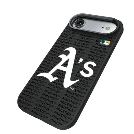 Oakland Athletics Text Backdrop Bump Phone Case for Apple iPhone