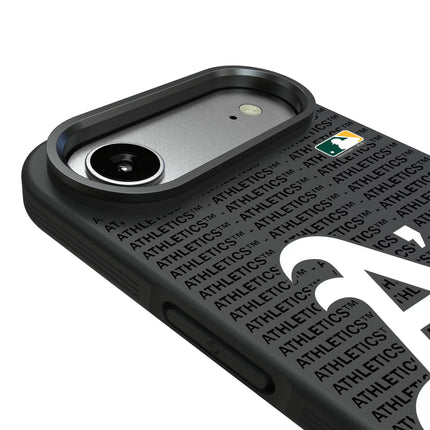 Oakland Athletics Text Backdrop Bump Phone Case for Apple iPhone